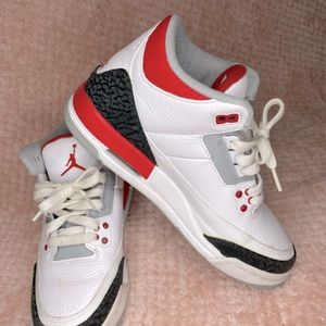 NEW Nike Air Jordan 3 III Retro GS 'Fire Red' 2013